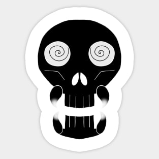 Weird Skull [Black] Sticker